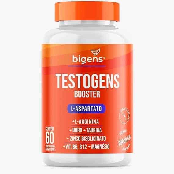 Testogens-Booster-L-Aspartato-Boro-Taurina-Zinco-Bisglicinato-Magnesio-60-Capsulas-Bigens.jpg Testogens Booster, L-Aspartato, Boro, Taurina, Zinco Bisglicinato, Magnésio, 60 Cápsulas, Bigens - Imagem 1